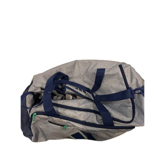 Adidas Defender Medium 20"x12"x10" Blue Gray Duffel Bag - Picture 2 of 6